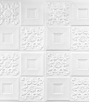 Самоклеюча декоративна настінно-стельова 3D панель фігури 700х700х4мм