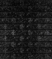 3D панель самоклеюча 700х770х5мм цегла Чорний