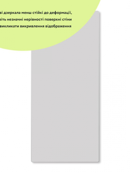 Дзеркало акрилове самоклеюче 400х900х2мм
