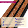 Рейка декоративна PS 2900х115х12мм Каштановий  D-SW-00001743