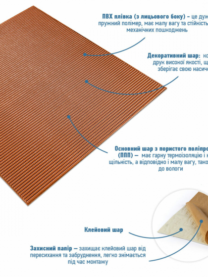 Панель 3D Bronze 710х700х4мм