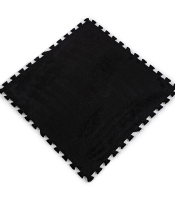 Підлога-пазл плюшевий ЧОРНИЙ 60*60*1cm