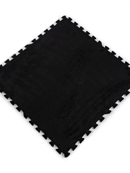 Підлога-пазл плюшевий ЧОРНИЙ 60*60*1cm