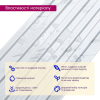 Рейка декоративна PS 2900х115х12мм Білий мармур  D-SW-00002134