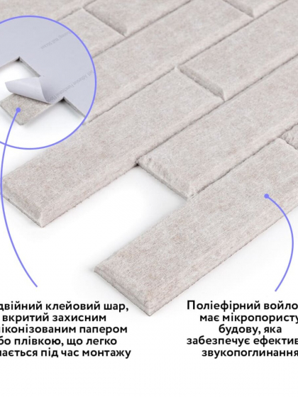 Звукоізоляційна панель 600х600х9мм Сіра