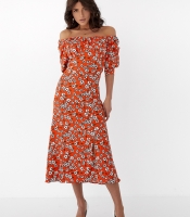 Довга сукня з пишними рукавами Crep