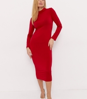 Жіноча сукня міді під горло