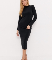 Жіноча сукня міді під горло