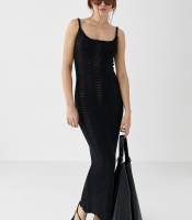 Ажурна літня в'язана сукня