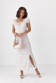 Сукня з коротким рукавом у квітку