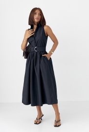 Бавовняна сукня з комірцем