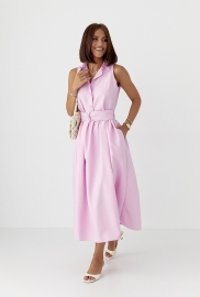 Бавовняна сукня з комірцем