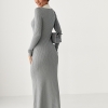 Довга трикотажна сукня  Ls-1109