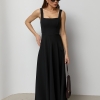 Довга вечірня сукня на широких бретелях Ls-1140 Довга вечірня сукня на широких бретелях Ls-1140
