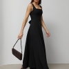 Довга вечірня сукня на широких бретелях Ls-1140 Довга вечірня сукня на широких бретелях Ls-1140