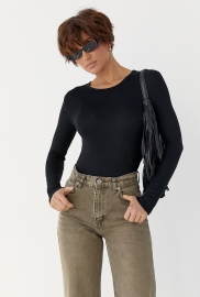 Трикотажне боді з довгими рукавами