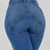 Жіночі джинси кльош з круглою кокеткою ззаду  Ls-1161