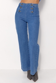 Жіночі джинси з ґудзиками спереду