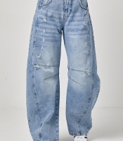 Джинси жіночі  Вaggy з рваним ефектом