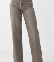 Жіночі шоколадні прямі джинси