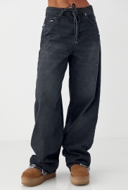 Джинси палаццо з рваним ефектом