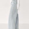 Прямі блакитні джинси Wide leg  Ls-1193