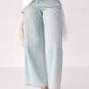 Прямі блакитні джинси Wide leg  Ls-1193