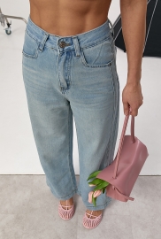 Укорочені джинси Palazzo з акцентними кишенями