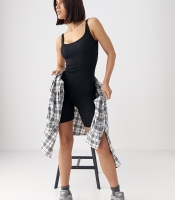 Спортивний комбінезон в рубчик