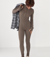 Трикотажний комбінезон в рубчик