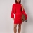 В'язаний костюм із сукнею в рубчик і кардиганом без застібки В'язаний костюм із сукнею в рубчик і кардиганом без застібки