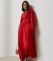 Костюм-трійка з довгого кардигану, джогерів та футболки