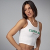 Трикотажний топ в рубчик із принтом Cleveland  Ls-1407