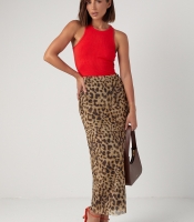 Майка трикотажна в рубчик