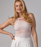 Майка в рубчик у техніці тай