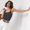 Коротка смугаста майка в рубчик  Ls-1417