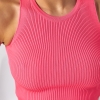 Однотонна жіноча майка в рубчик  Ls-1420