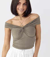 Еластичний топ із переплетенням