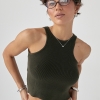 В'язана коротка майка в рубчик  Ls-1464