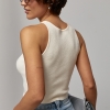 В'язана коротка майка в рубчик  Ls-1466