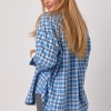 Жіноча сорочка в клітинку вільного крою  Ls-1543