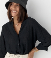 Смугаста сорочка з довгими рукавами