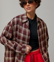 Класична картата сорочка вільного фасону