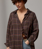 Класична картата сорочка вільного фасону