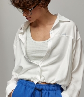 Коротка сорочка на затяжках у комлекті з майкою