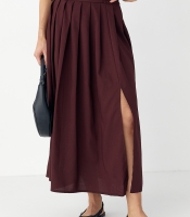 Спідниця міді зі складками