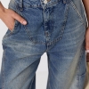 Джинси Baggy з кокеткою та декоративними швами  Ls-1668