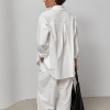 Лляний однотонний костюм із сорочки та штанів  Ls-1678