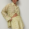 Легкий вільний костюм із сорочкою та шортами  Ls-1724