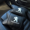 Набір подушок Peugeot із шкіри + брелок у подарунок, Автоподушки з вишивкою  W-WS11791